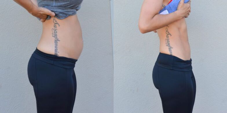 We burn fat in the waist