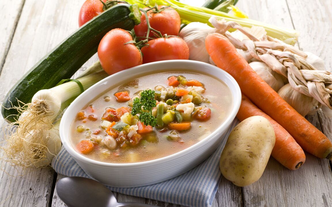 vegetable soup for gastritis
